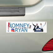 Romneyかライアン2012のバンパーステッカー バンパーステッカー (車上)