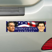 Romneyかライアン2012年 バンパーステッカー (車上)