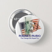 Romneyかルビオの選挙2012のキャンペーンボタン 缶バッジ (正面&裏面)