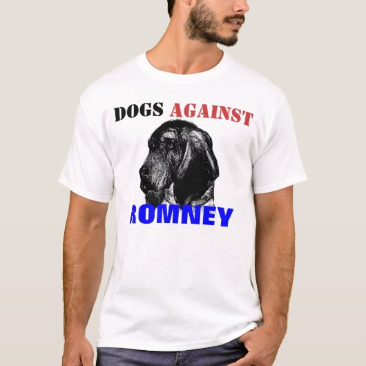 Romneyに対する犬 Tシャツ (正面)