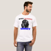 Romneyに対する犬 Tシャツ (正面フル)