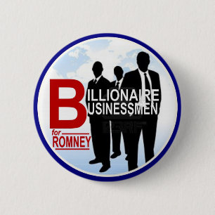Romneyのための億万長者のビジネスマン 缶バッジ