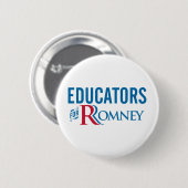 Romneyのための教育者 缶バッジ (正面&裏面)