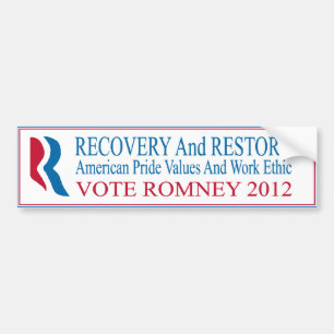 ROMNEYのバンパーステッカー バンパーステッカー