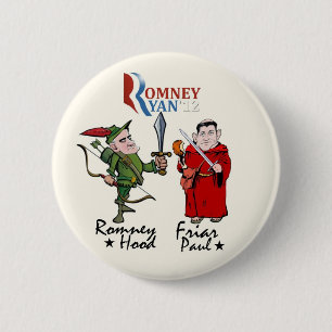 Romneyのフード及び修道士ポール(ライアン) 缶バッジ