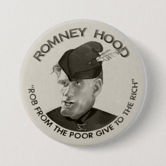 Romneyのフード2012年 缶バッジ (正面)