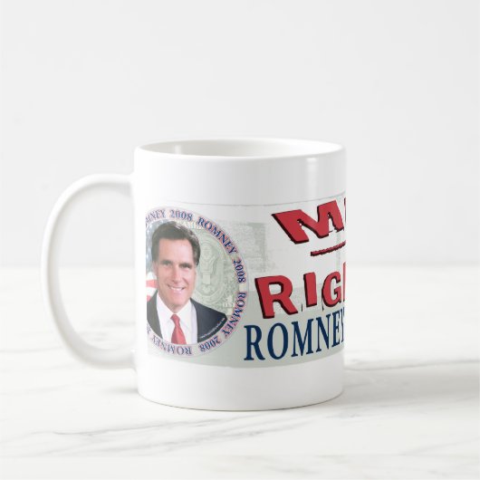 Romneyのマグ コーヒーマグカップ (左)