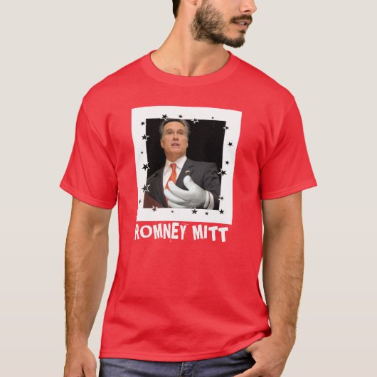 Romneyのミットの赤のワイシャツ Tシャツ (正面)