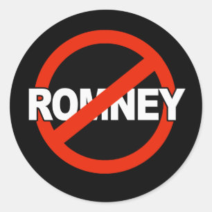 Romneyの反名前- .png ラウンドシール