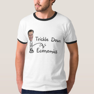 Romneyの小便をする経済学のTシャツ Tシャツ
