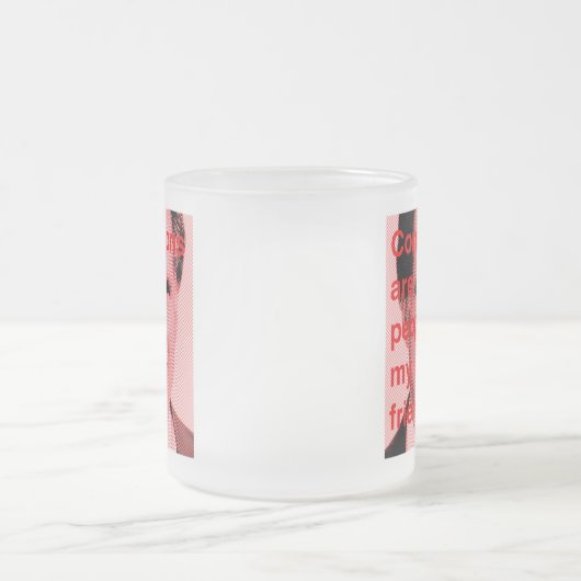 Romneyの引用文-株式会社は人々、私の友人です フロストグラスマグカップ (中央)