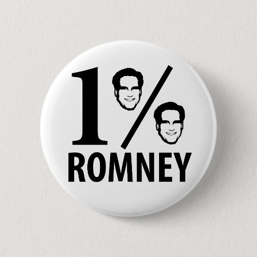 Romneyの氏1% 缶バッジ (正面)