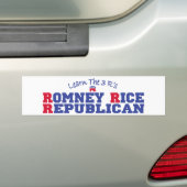 Romneyの米の共和党員2012年 バンパーステッカー (車上)