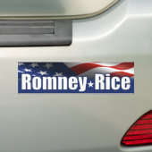Romneyの米2012年 バンパーステッカー (車上)