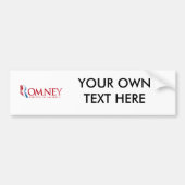 Romneyは-アメリカで信じて下さい(赤い) バンパーステッカー (正面)