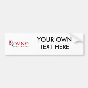 Romneyは-アメリカで信じて下さい(赤い) バンパーステッカー