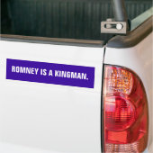 RomneyはKingman.です バンパーステッカー (トラック上)