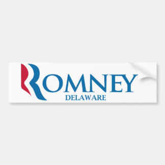 Romneyデラウェア州のバンパーステッカー バンパーステッカー