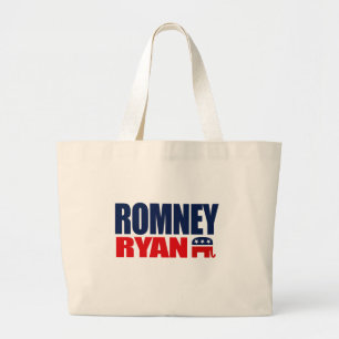 ROMNEYライアンのチケット2012.png ラージトートバッグ
