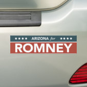 Romneyライアンのバンパーステッカー2012年のためのアリゾナ バンパーステッカー (車上)