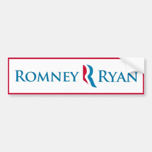Romneyライアンのバンパーステッカー(白い) バンパーステッカー