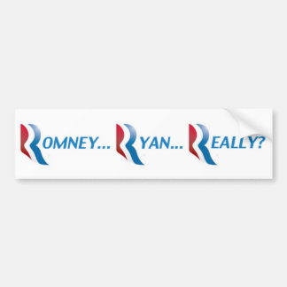 Romneyライアンの実際にバンパーステッカー バンパーステッカー
