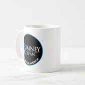Romneyライアンはアメリカの円形の黒で信じます コーヒーマグカップ (正面左)