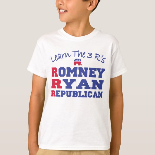 Romneyライアンは3つのR'sを学びます Tシャツ (正面)