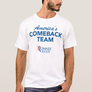 Romneyライアンアメリカのカムバックのチーム Tシャツ