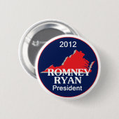 Romneyライアンヴァージニア 缶バッジ (正面&裏面)