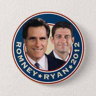 Romneyライアン2012のキャンペーンボタン 缶バッジ