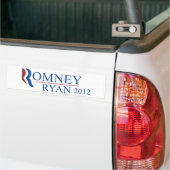 Romneyライアン2012のバンパーステッカー バンパーステッカー (トラック上)