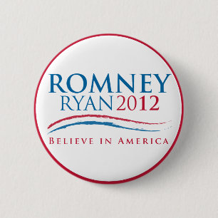 Romneyライアン2012ボタン 缶バッジ