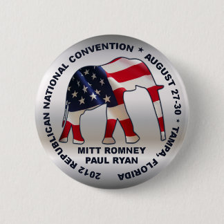 Romneyライアン2012年のGOPの大会 缶バッジ