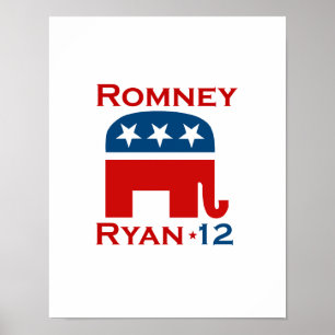 ROMNEYライアン2012年のGOP ポスター
