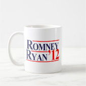 Romneyライアン2012年 コーヒーマグカップ (左)