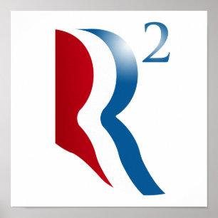 ROMNEYライアン2012年-平方されるR ポスター
