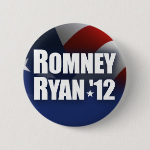 Romneyライアン2012年 缶バッジ