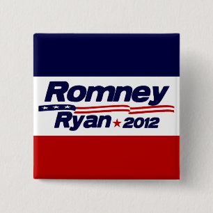 Romneyライアン2012年 缶バッジ