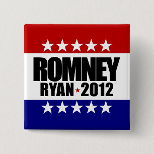 Romneyライアン2012年 缶バッジ