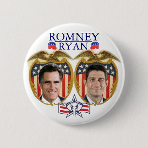 RomneyライアンJugate 缶バッジ
