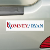 Romney及びライアン2012年 バンパーステッカー (車上)