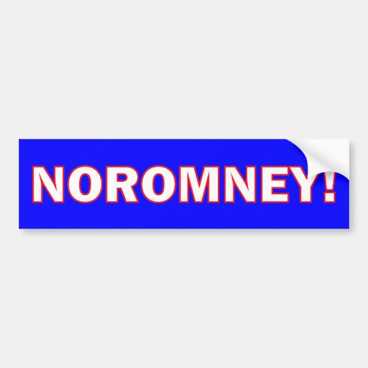 Romney無し バンパーステッカー (正面)