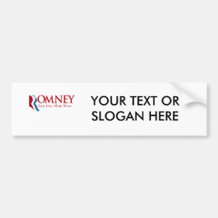 Romney -より少ない仕事、より多くの戦争 バンパーステッカー