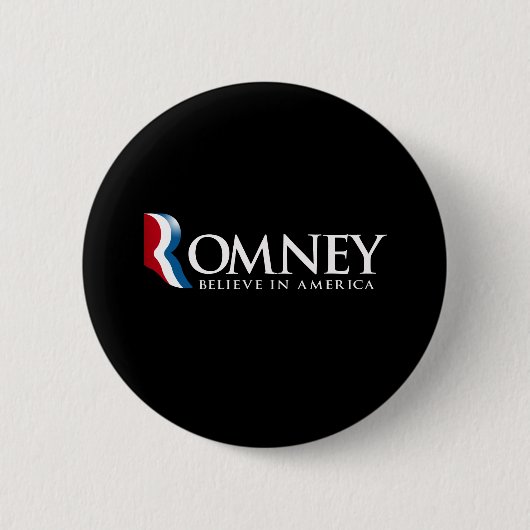 Romney -アメリカで信じて下さい- 缶バッジ (正面)
