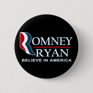 Romney/ライアン2012年-アメリカで信じて下さい 缶バッジ