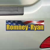 Romney -ライアン2012年 バンパーステッカー (車上)