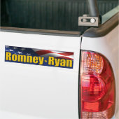 Romney -ライアン2012年 バンパーステッカー (トラック上)