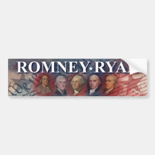 Romney -ライアン-先祖 バンパーステッカー
