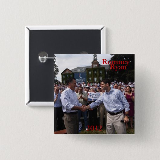 Romney -ライアン 缶バッジ (正面&裏面)